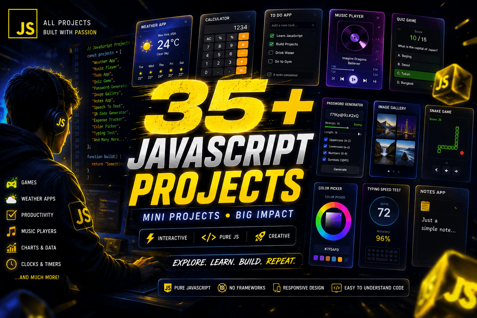 JavaScript 35+ Projects