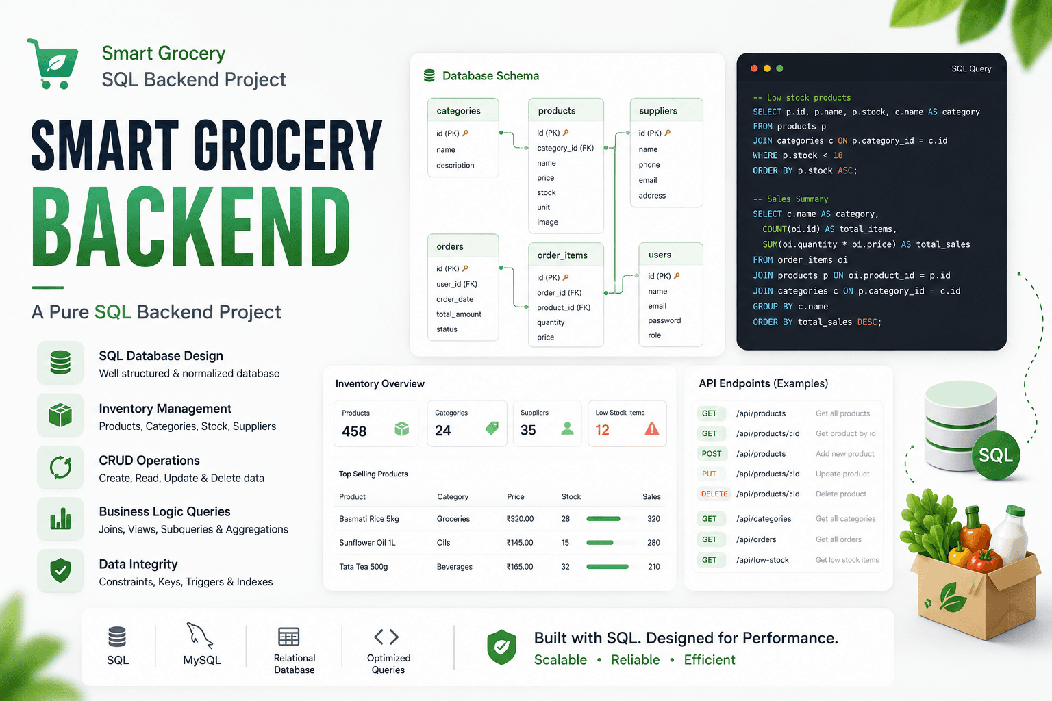 SmartGrocery SQL